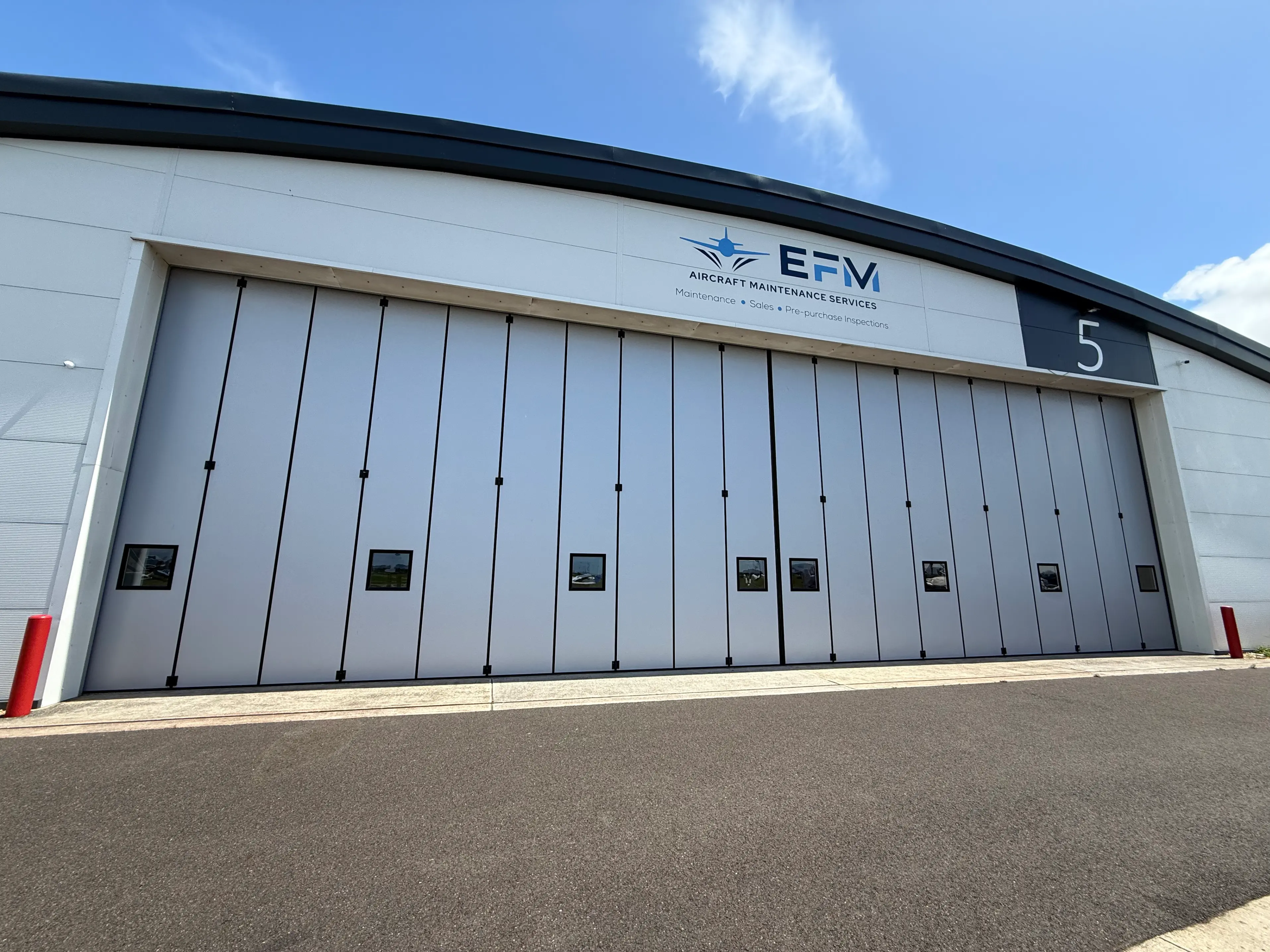 EFM's hangar 5 at Lee-on-the-Solent Airport